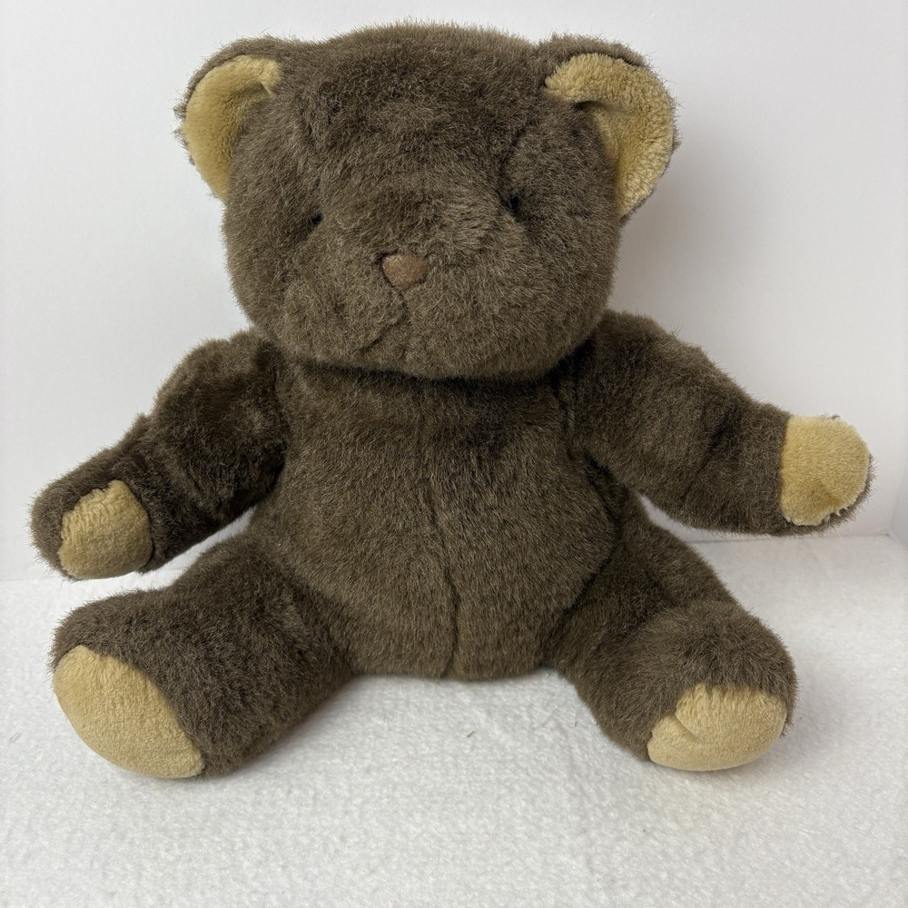 Vintage Gerber Precious Plus Dark Brown Teddy Bear 15" Soft & Cuddly